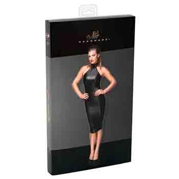 VESTITO SIMILPELLE SOTTO IL GINOCCHIO