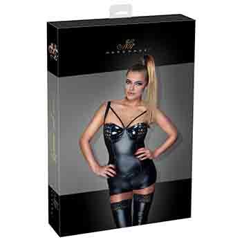 TOP IN SIMILPELLE NERO