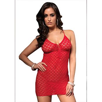BABYDOLL ROSSO ELASTICIZZATO