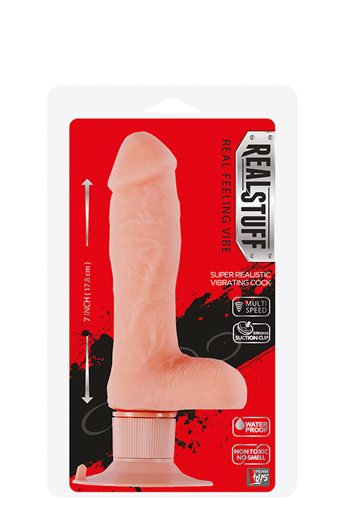 REALSTUFF 7INCH VIBRATOR - FLESH