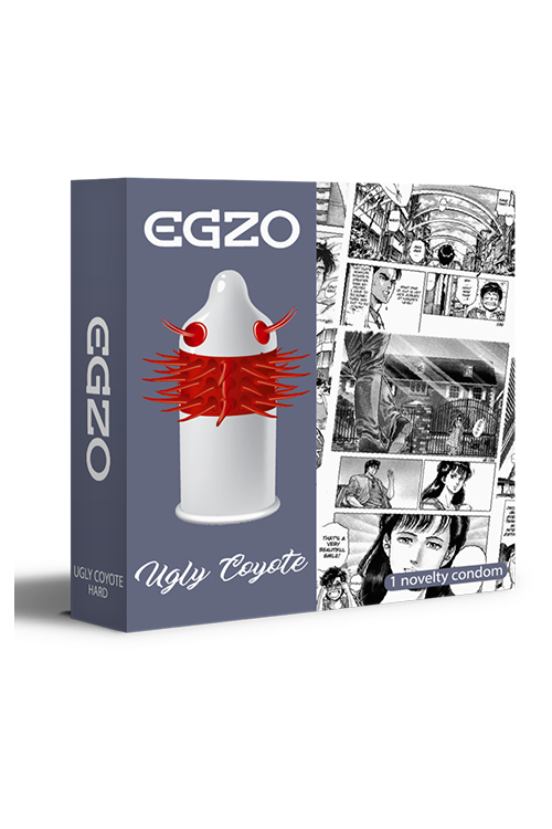 EGZO UGLY COYOTE STIMULATING CONDOM(1PC)