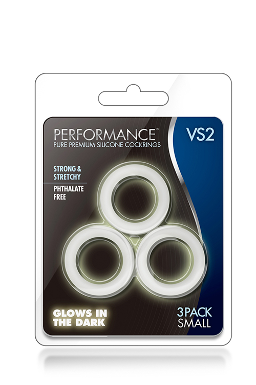 PERFORMANCE VS2 COCK RINGS SMALL WHITE